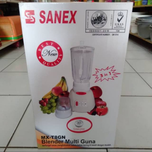 Sanex Blender Kaca 1.8 Liter 3in1 MX-T8GN-5