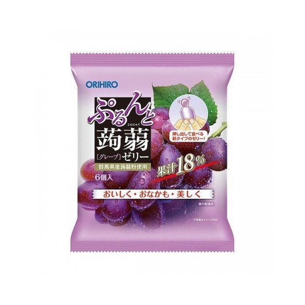 

Orihiro Konyaku Jelly Pouch Grape Flavour/Permen Jepang Jelly 120g