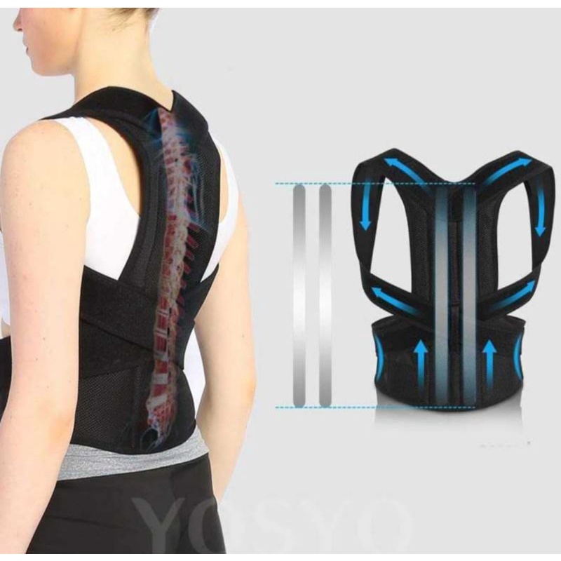 Back support / koreksi punggung bungkuk / belt terapi koreksi postur punggung / penyangga punggung punggung / korset punggung