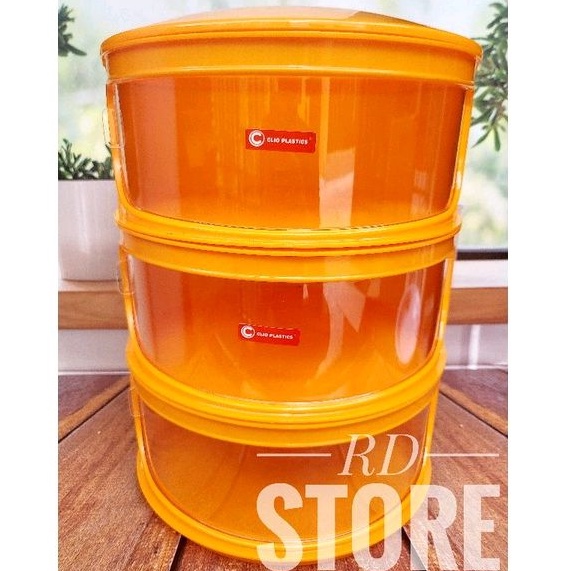 PROMO 1.PCS TUDUNG SAJI RAK 3.TINGKAT PENYIMPAN LAUK MELINDUNGI DARII HAMA SERANGGA