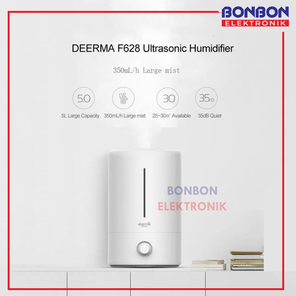 Deerma 5L Air Humidifier DEM F628 Ultrasonic - Pelembab Udara Diffuser