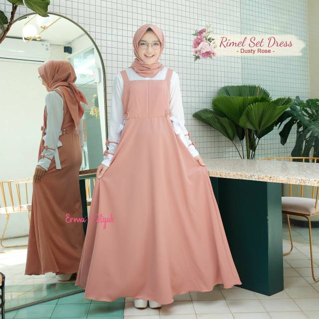 FREE MASKER RIMEL SET DRESS READY STOCK ORI BY ERMA HIJAB