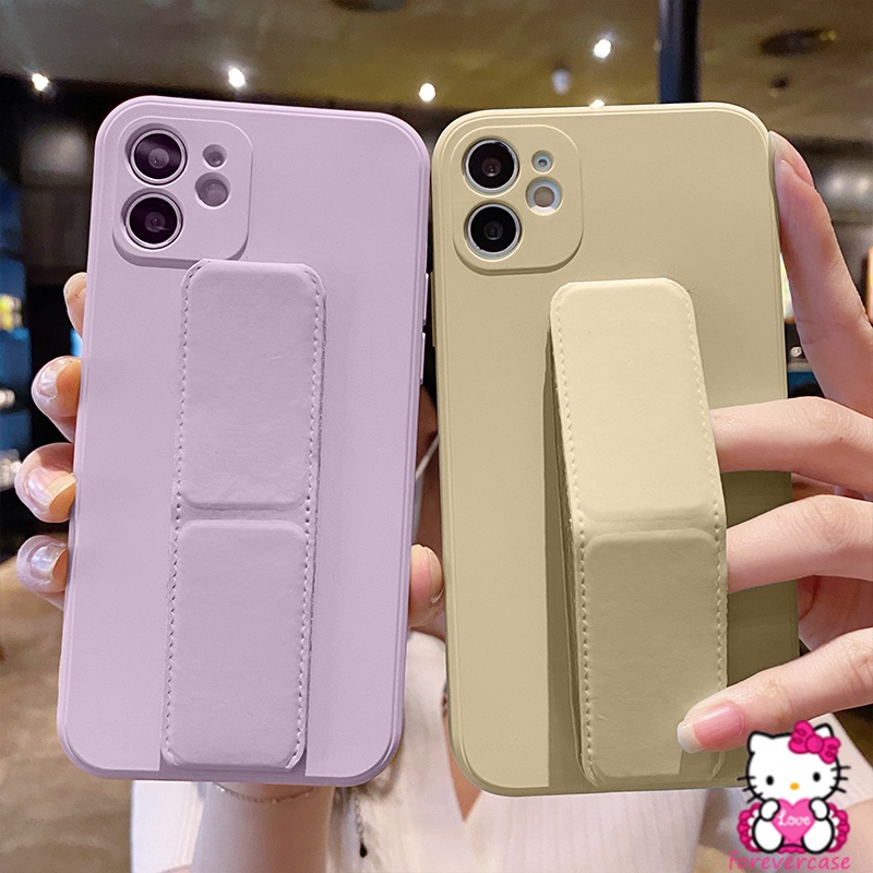 Casing for Realme C21Y 8 8Pro C21 C12 C25 C15 C20A C20 C11 2021 C3 C17 Narzo 30A 20 Pro 6 6S 5 5S 5I 6I 7 7I Popsocket Holder Magnetic Bracket Soft Simple Pure Color Silicon Case Full Cover