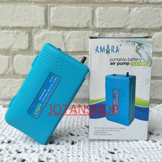 Amara Portable Pompa Udara Aerator Baterai Batre Battery Aquarium Mancing Pancing Ikan