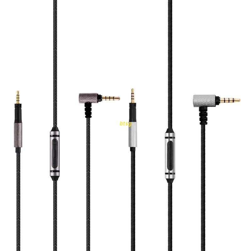 Btsg Kabel Audio Pengganti Lapis Silver Untuk Headphone Sennheiser Momentum 2.0 On Ear