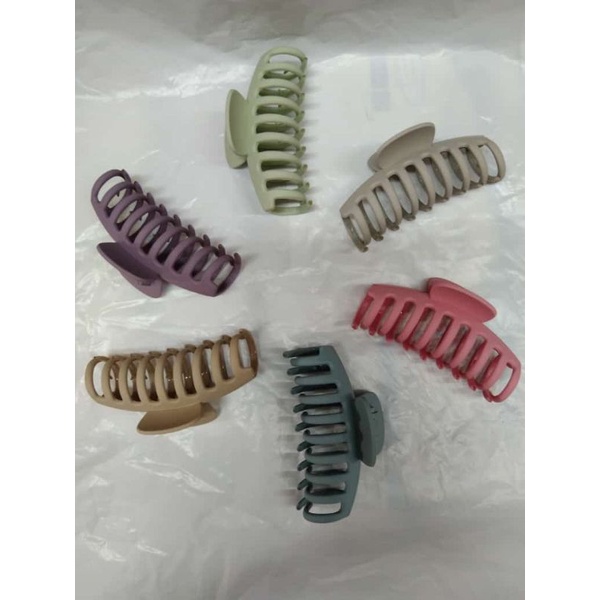 6 pcs jepit rambut salon doff model cakar tabung