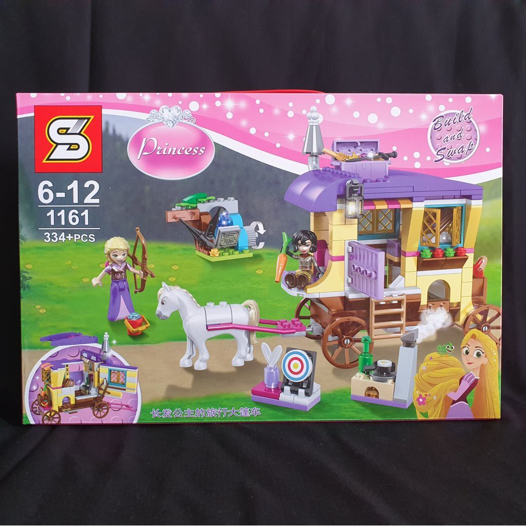 SY1161 Princess Rapunzel Travelling Caravan. SY 1161 mainan brick cewek