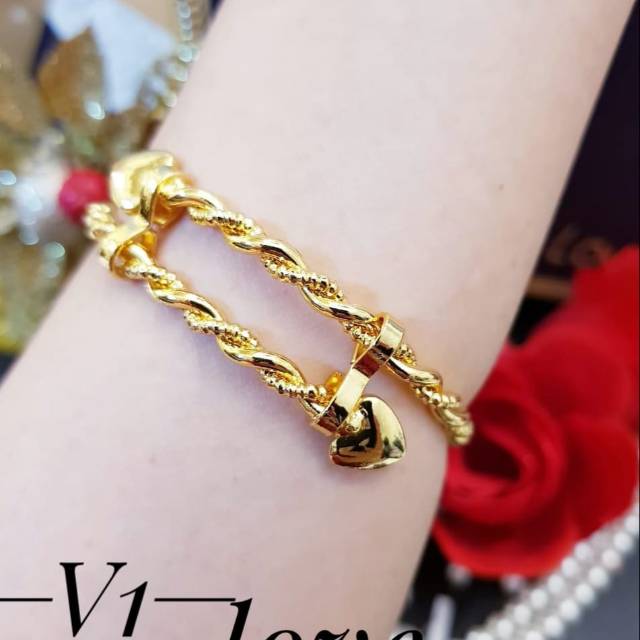 Xuping gelang lapis emas 24k 1747j