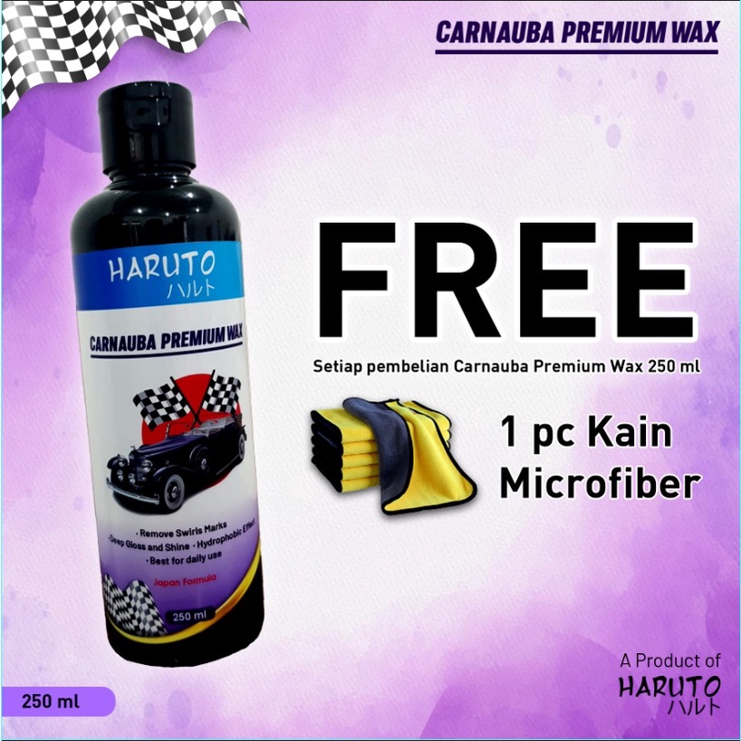 Carnauba premium wax by Haruto premium carnauba dari daun palem Copernicia prunifera untuk motor dan mobil