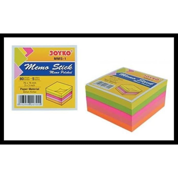 

Order Langsung Memo Stick / Post It JOYKO MMS1 5 Warna Terlaris