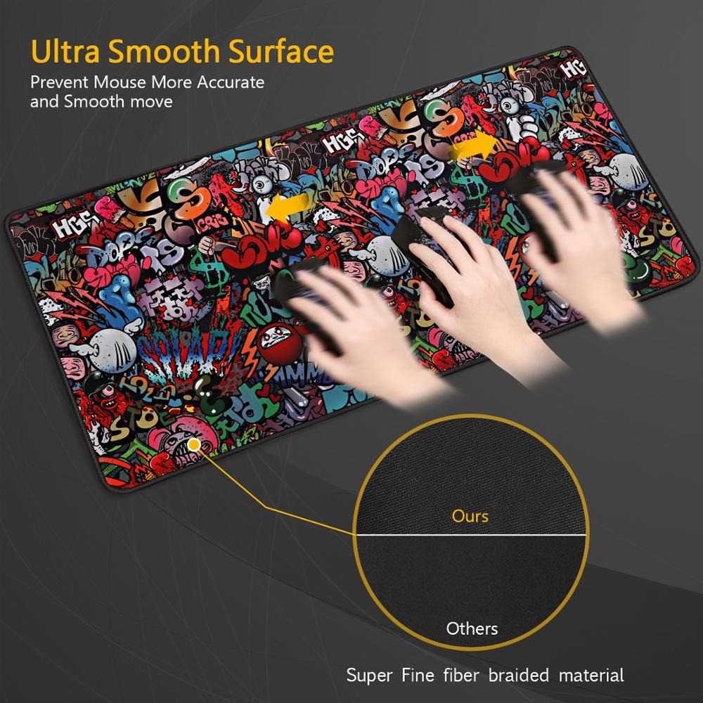 Gaming Mouse Pad XL Desk Mat Alas Meja Gaming Anti Slipback