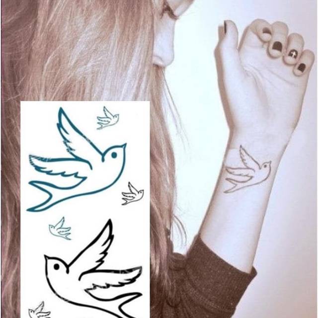 Tatto Temporer Tato Burung Keren Lucu Shopee Indonesia