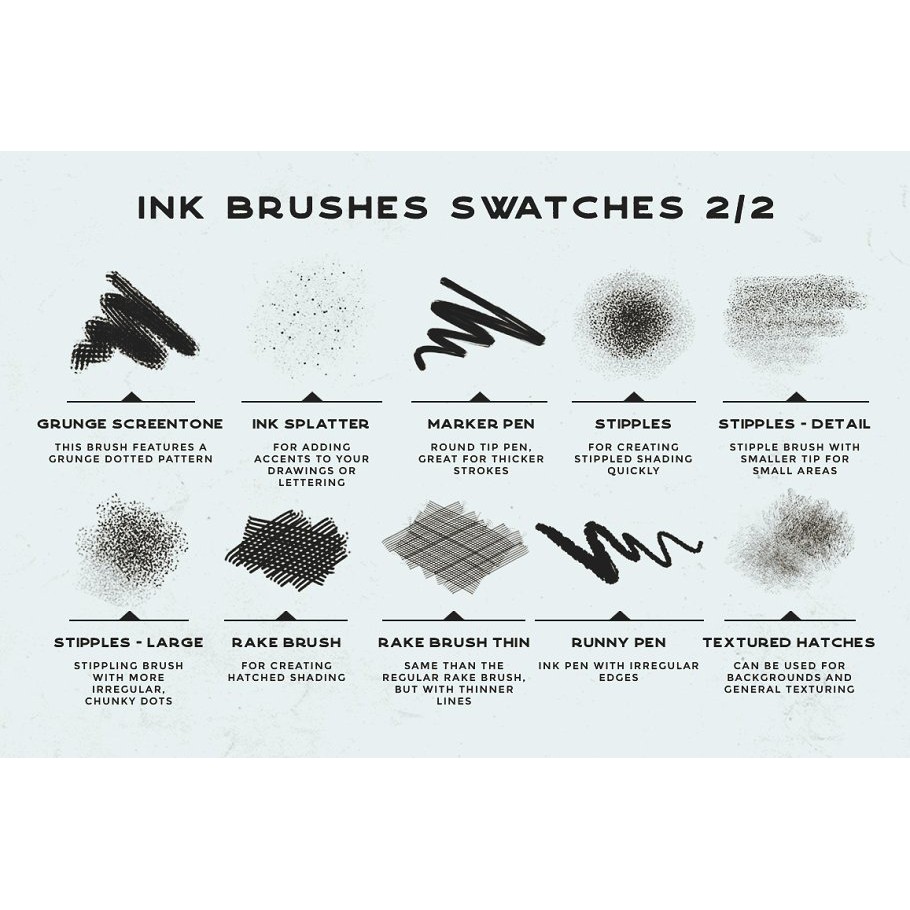 Procreate Brush - Procreate Inking Brushes Set of 20