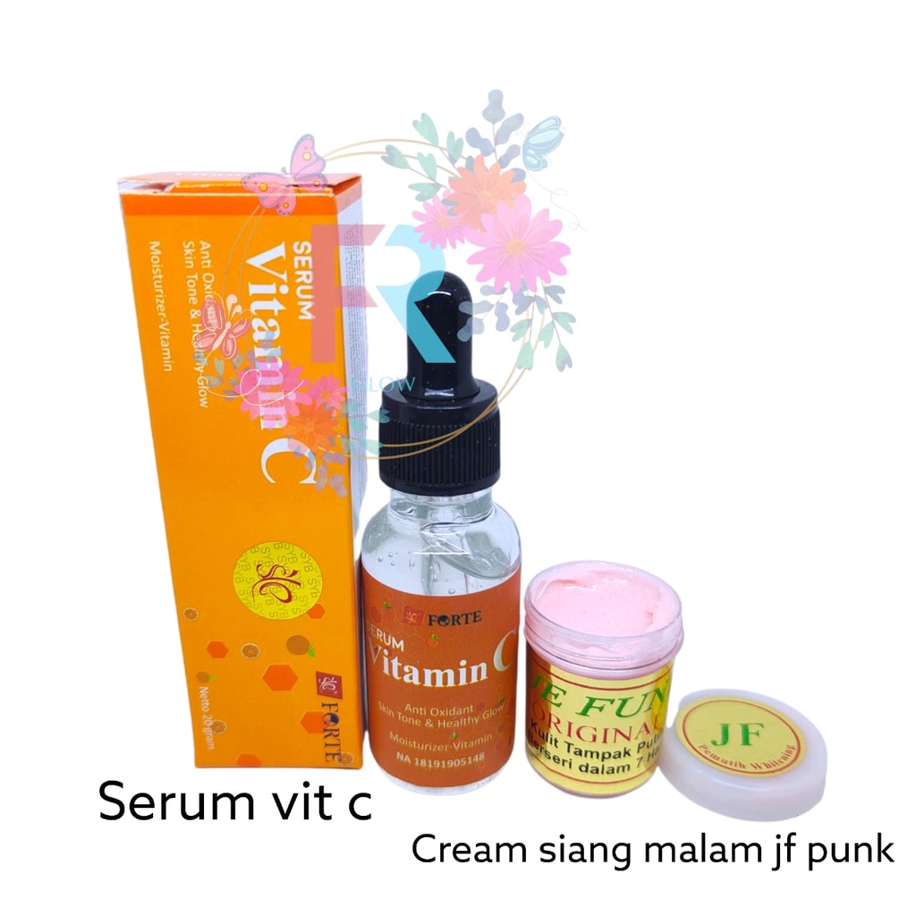 Cream JF Punk flus Serum Vitamin C Orange Original (Cream Tje Punk-serum Vit C)