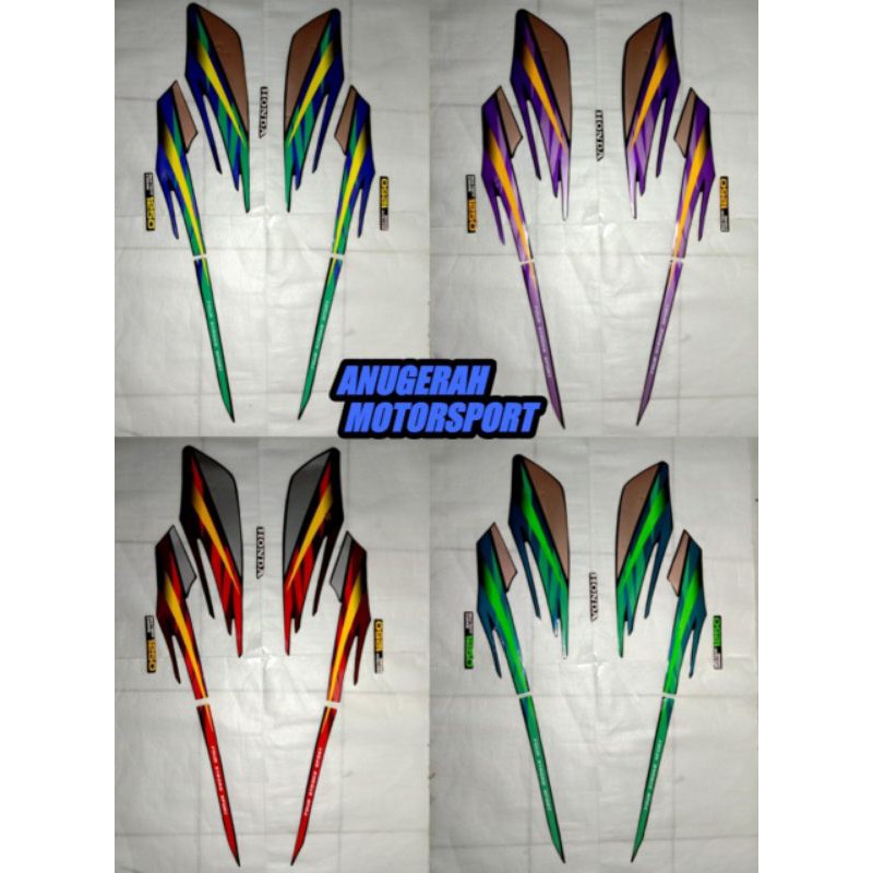 striping Honda gl max 1997 neotech biru ungu merah hijau
