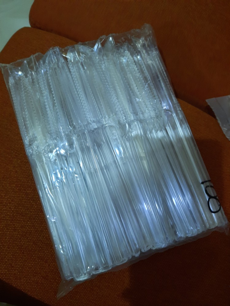 Pisau Plastik / Pisau Makan Plastik Bening @100 Pcs
