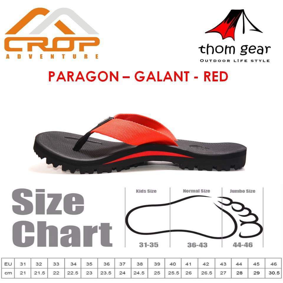 Thomgear Crop Adventure Sandal Hitam Merah Paragon Gallant Thomgear Paiton Probolinggo