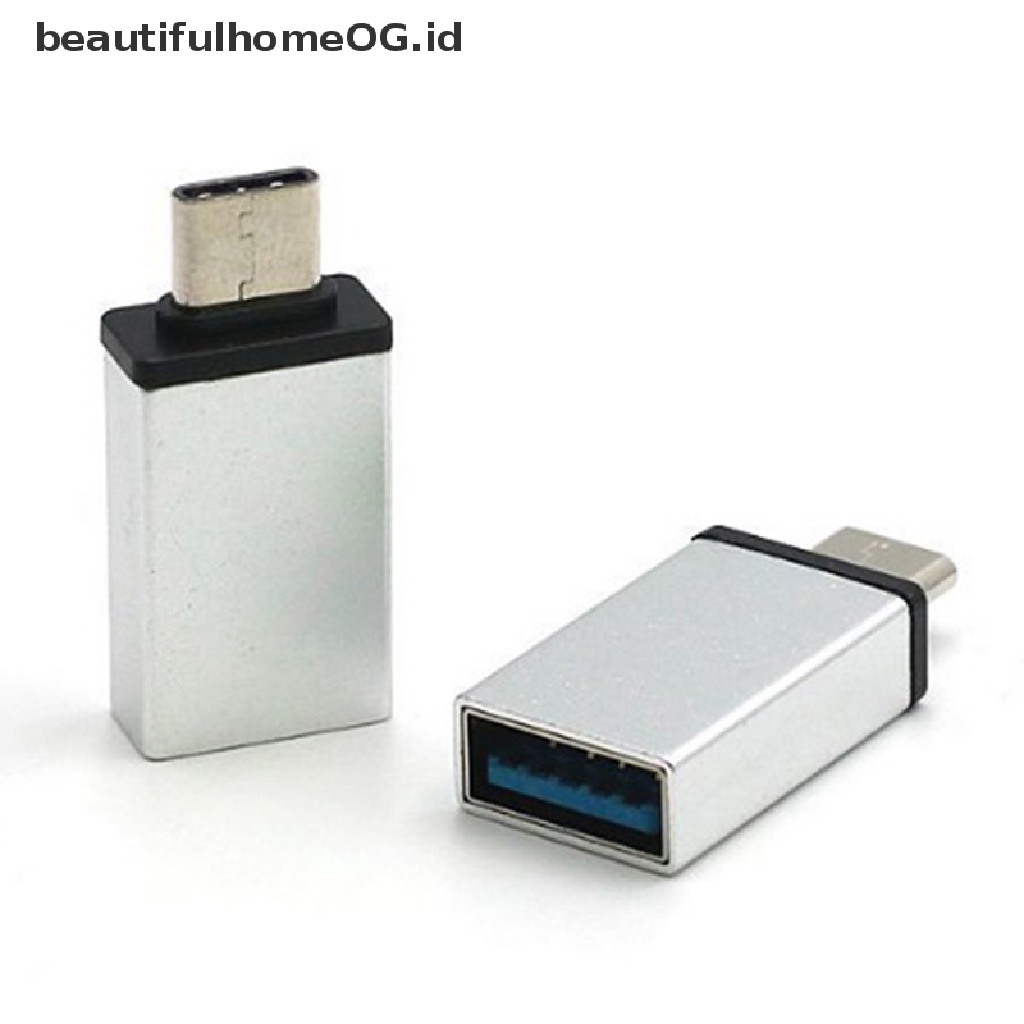 Adapter Konektor Konverter Data USB Tipe C Male Ke USB 3.0 Female