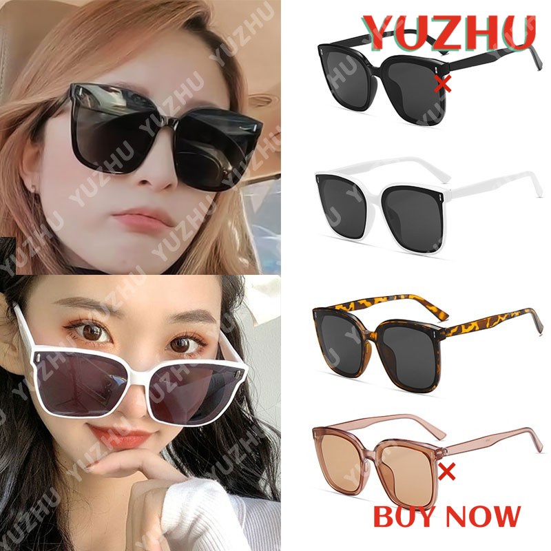 (YUZHU) COD Fashion Oversized Frame Kacamata Wanita Retro Persegi Kaca Kacamata Wanita Kacamata Wanita Kacamata