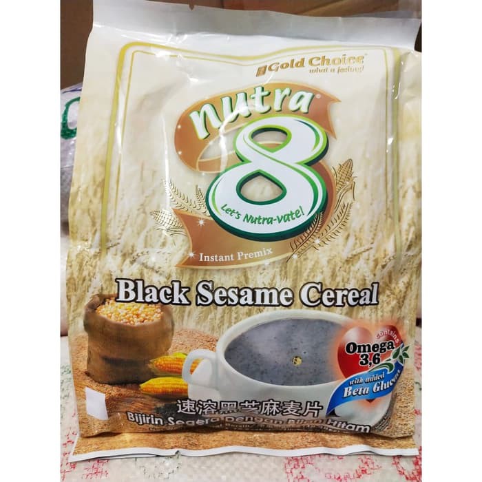 

Gold Choice Nutra 8 Black Sesame Cereal Isi 15 Import Malaysia