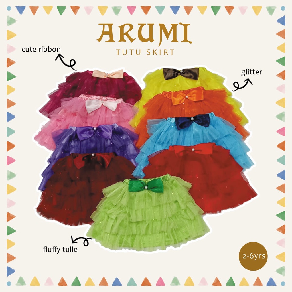 Bobaby Arumi Tutu Skirt / Rok Tutu Anak 2-6 tahun