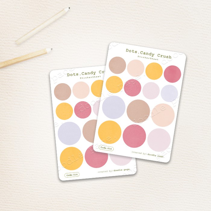 

Candy crush - Stiker dot bulat warna warni