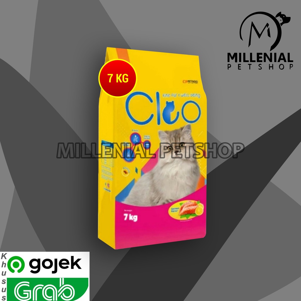 [GOSEND] Makanan Kucing CLEO SALMON 7 kg cat food adult 7kg