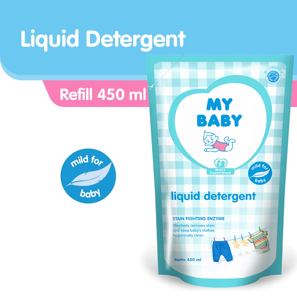 MY BABY Fabric Softener Plus Ironing Aid Soft &amp; Gentle / Sweet Floral 700ml 700 ml / Detergent Refill 450ml 450 ml