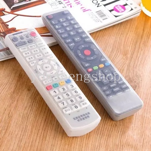 Case Pelindung Remote Control TV Bahan Silikon Tahan Air Dan Debu Warna Transparan