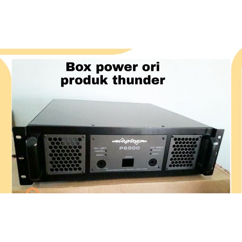 BOX POWER THUNDER MODEL P6500. BOX POWER AMPLIFIER THUNDER 6500