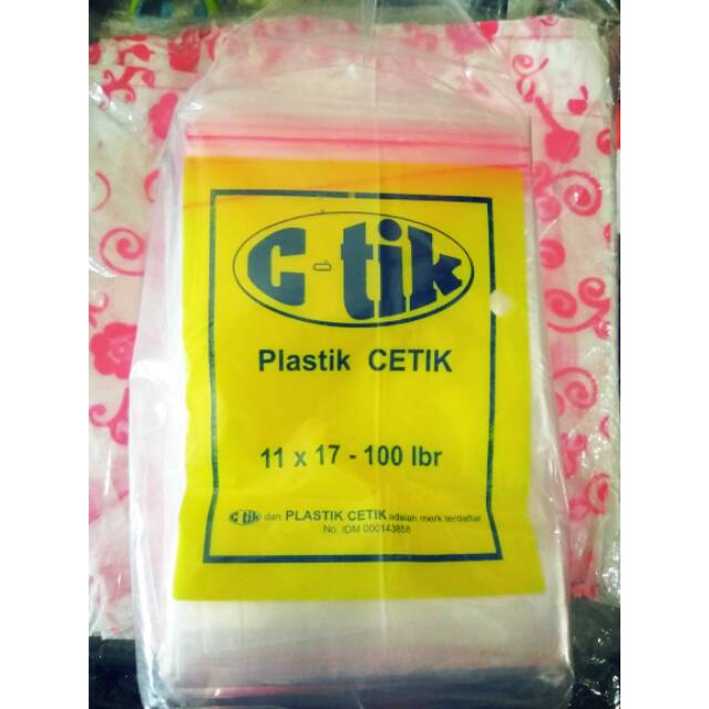 

Plastik klip merk C-Tik ukuran 11 cm x 17 cm