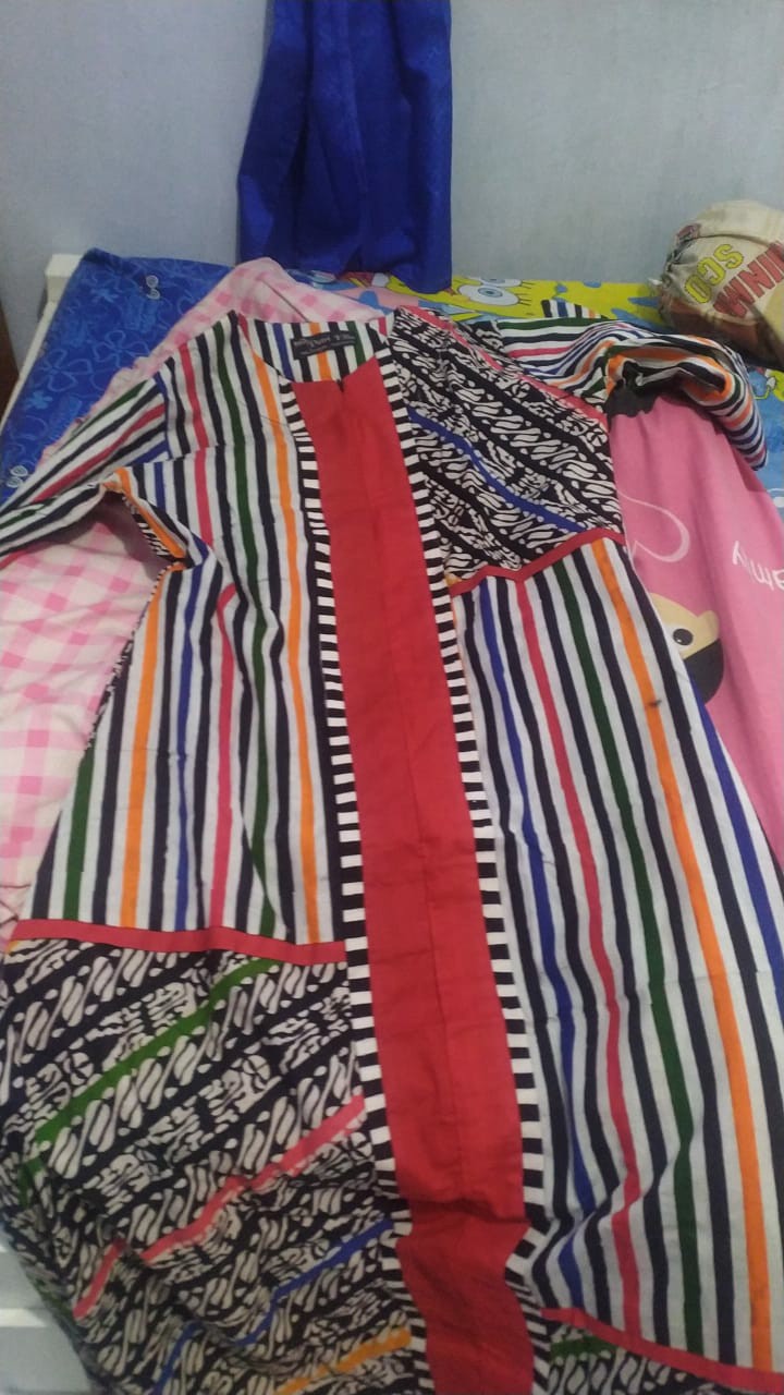 Gamis Batik Cap Cantik