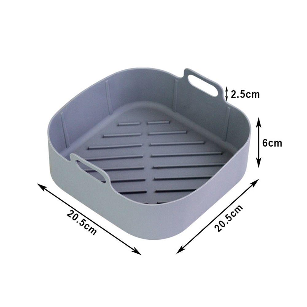 R-FLOWER Square Silicone Pot Grill Pot Tray Masak Reusable Pizza Plate Baking Basket