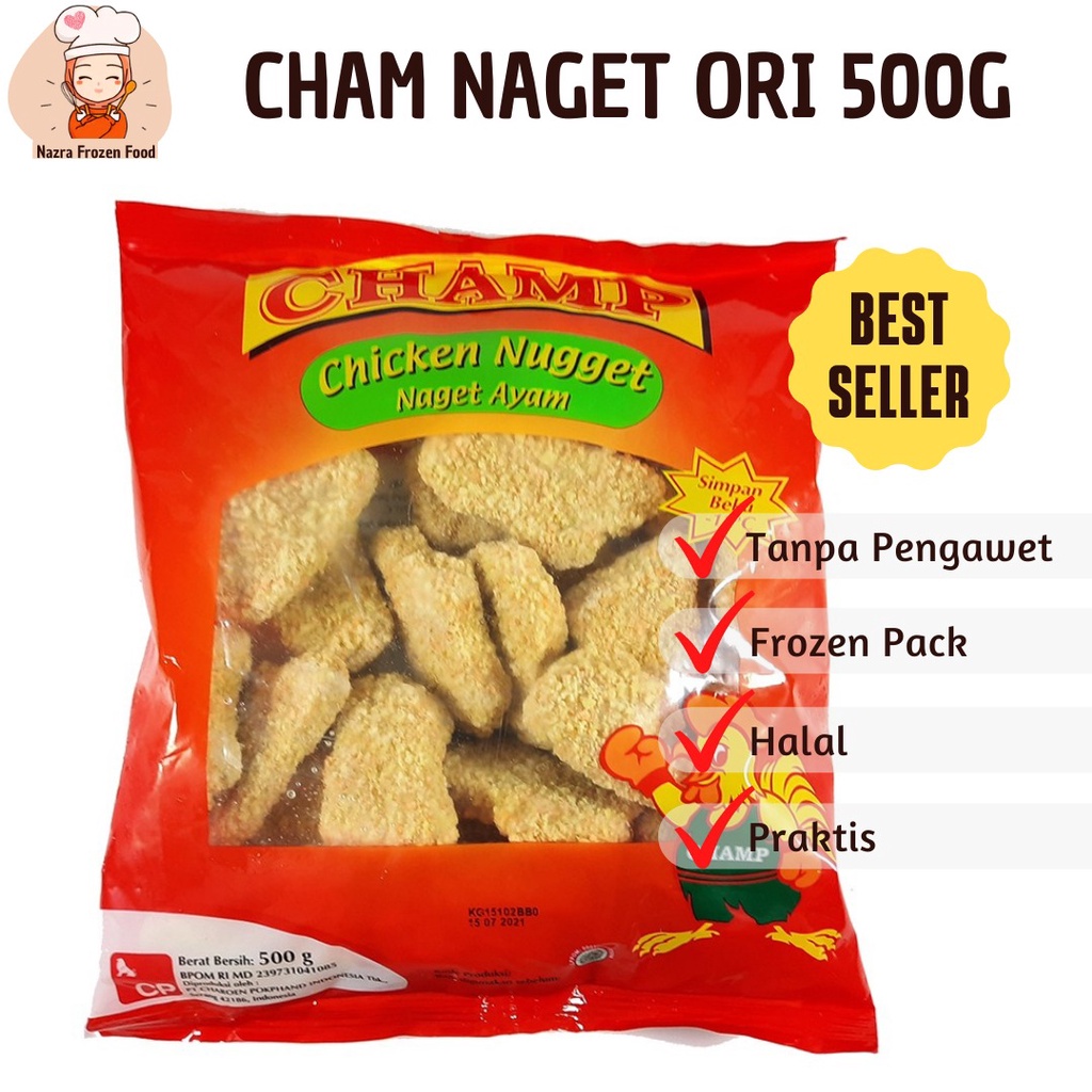 

CHAMP Nugget Ayam Chicken Nugget Ori Naget Ayam 500gr