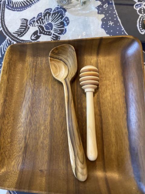 Natural Wood Honey Dipper/ Sendok Madu