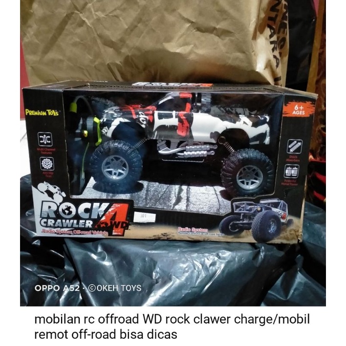 RC jeep pickup rock clawer off-road charger include