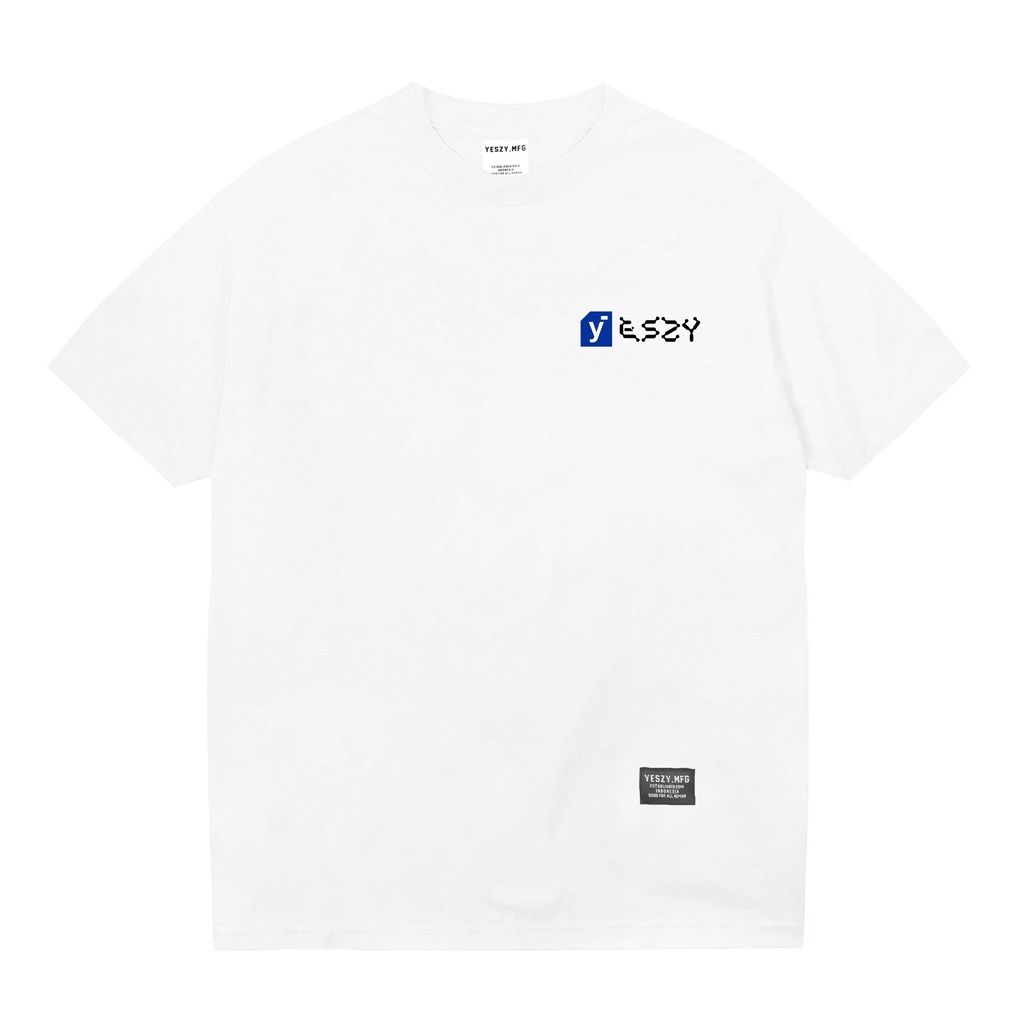 YESZY.MFG Tshirt White Network Small F Black