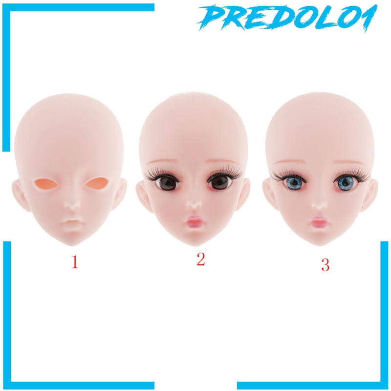 (Predolo1) Kepala Boneka Wanita Bahan Plastik Ukuran 60cm 1 / 3 Bjd