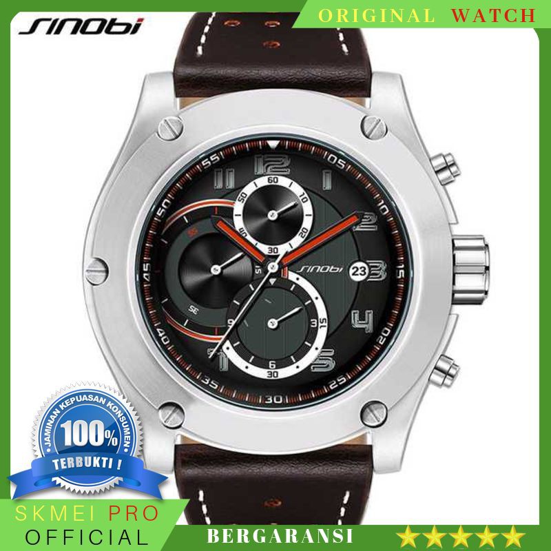 ORIGINAL WATCH SINOBI Jam Tangan Analog Pria - 9648 BERGARANSI