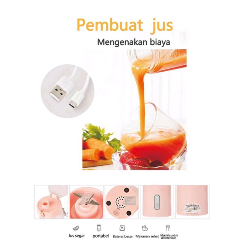 READY !!!!!!  MINI BLENDER PORTABLE 400ML//PORTABLE JUICER