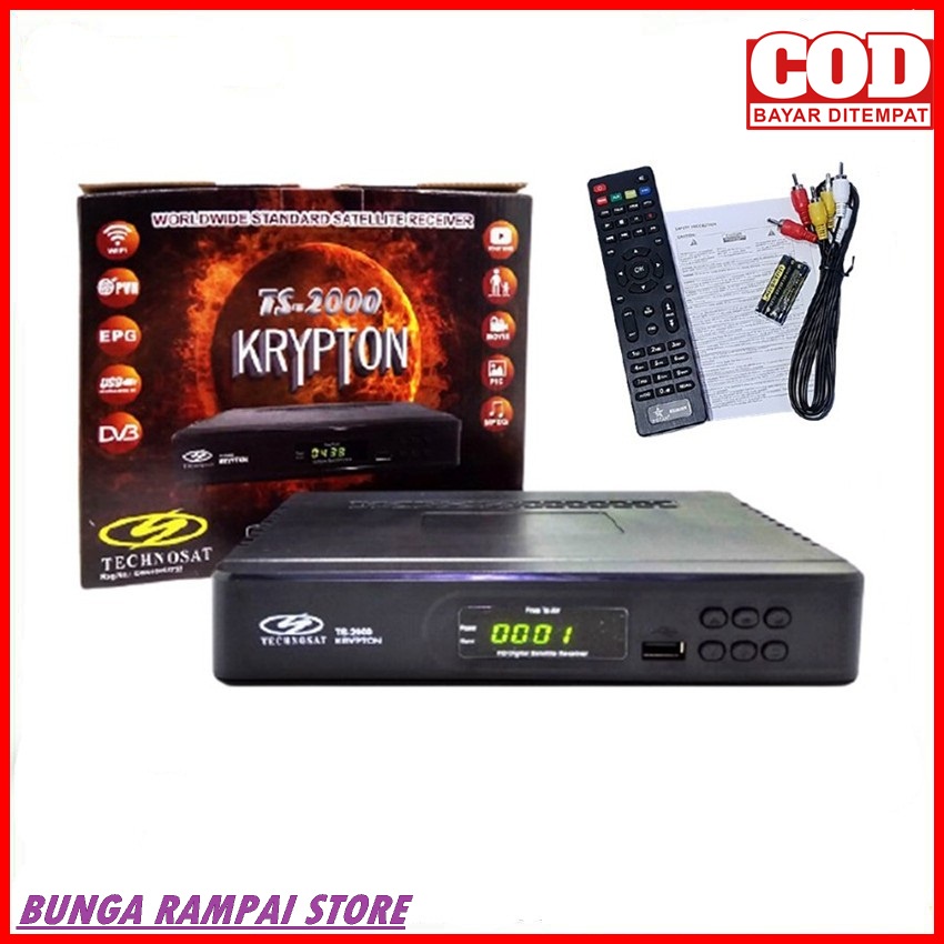 Receiver Parabola Tanaka T-21 HD Krypton Technosat Autoroll Bisskey Powervu Tandberg TERBARU