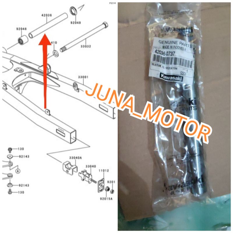 Bosh bos arm swingarm ninja rr new rr old original