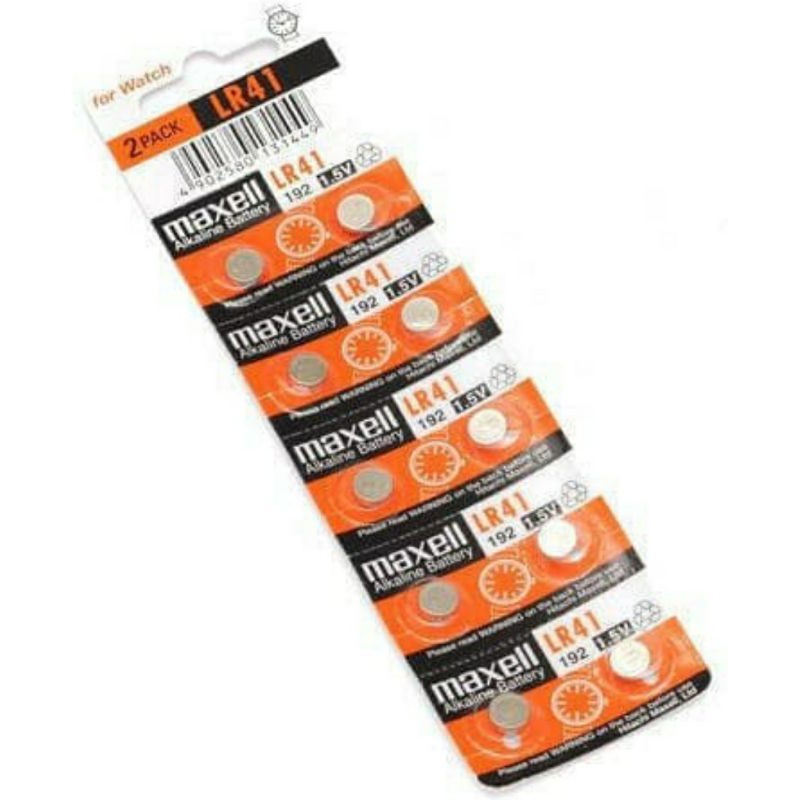 Baterai battery maxell LR41 asli original