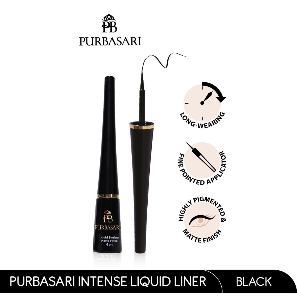 PURBASARI Liquid Eyeliner Hyda Series | Eyeliner Pigmented Long Lasting Wateroof BY AILIN