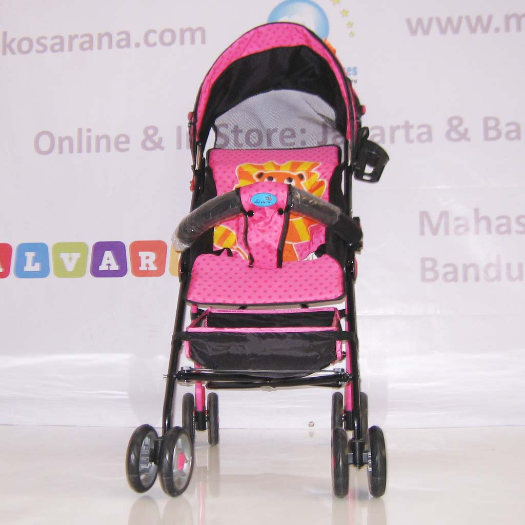 pink and grey buggy