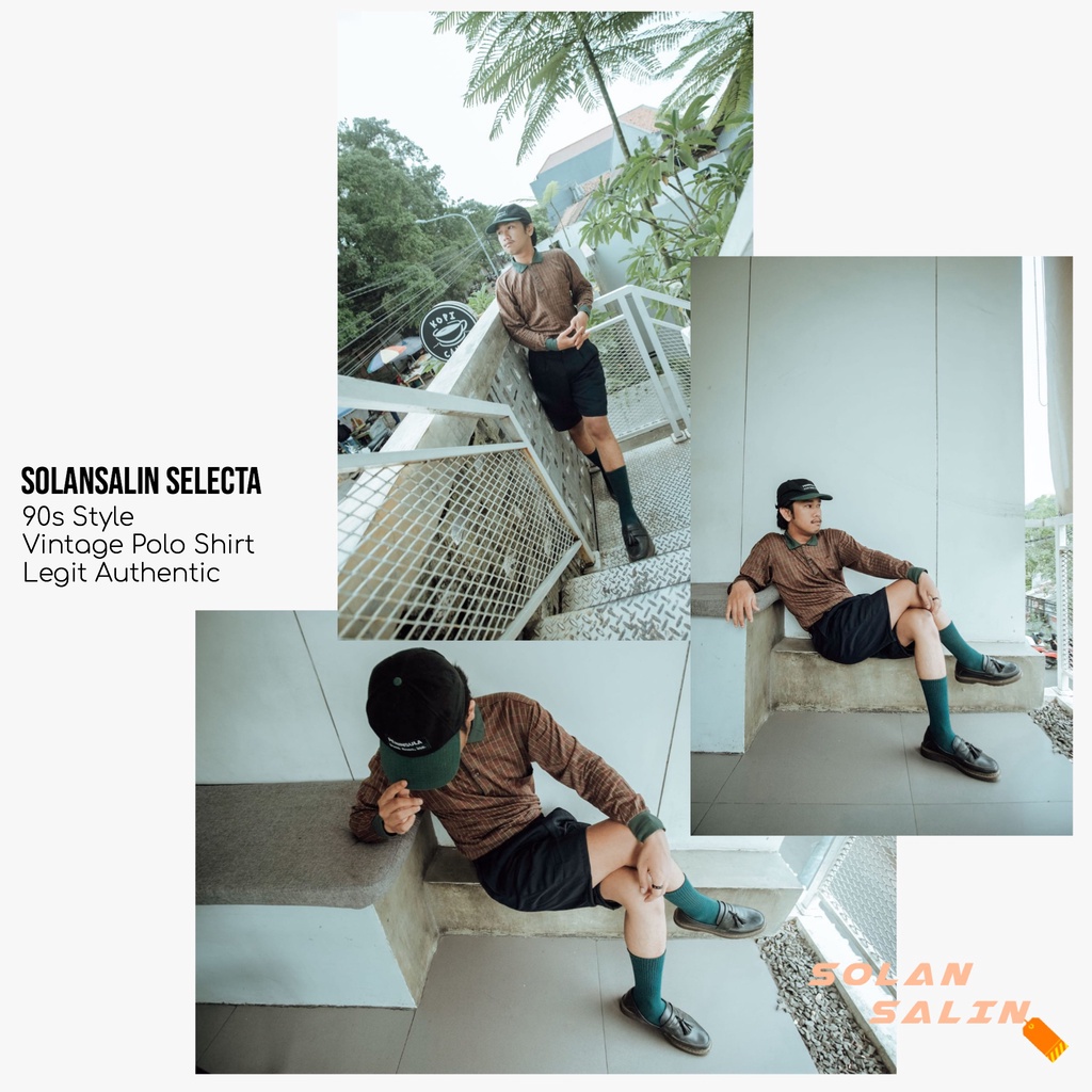 Dunhill 90s Era Vintage Original Polo Shirt - Kaos Polo Pria - Preloved