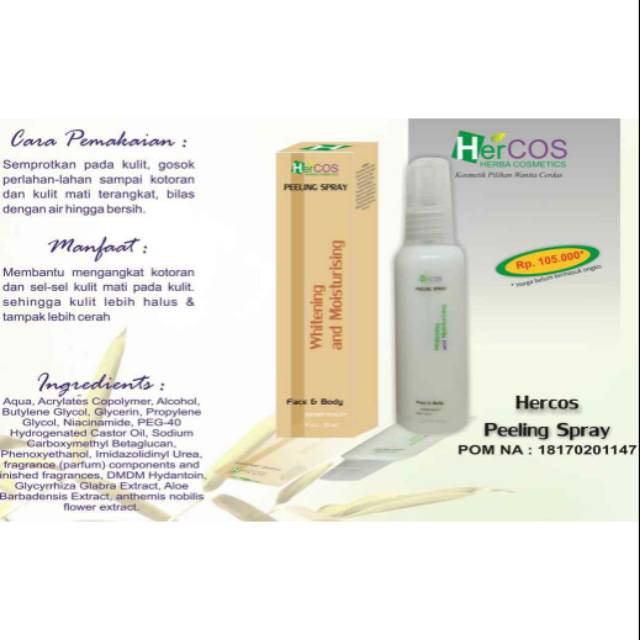 HERCOS PEELING SPRAY 60 ML