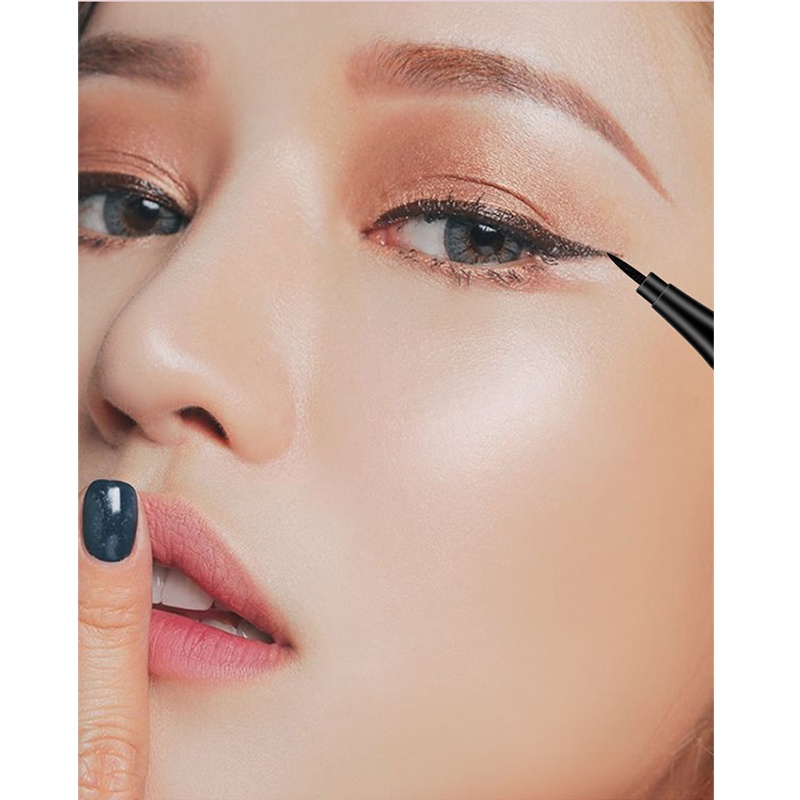 Black【Hitam】Waterproof Make Up Eyeliner Pensi Pen