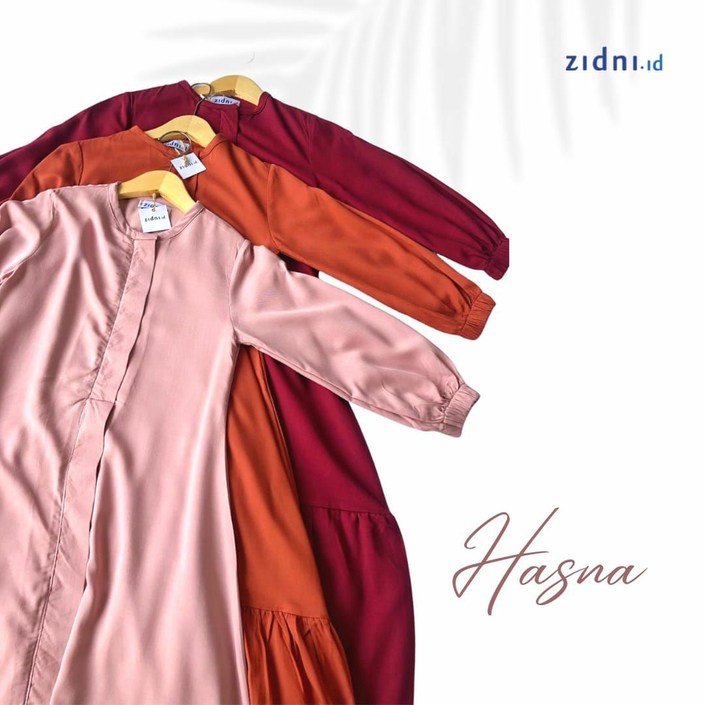 Hasna Gamis Anak l Gamis Bahan Katun Twill | Zidni Sunnah