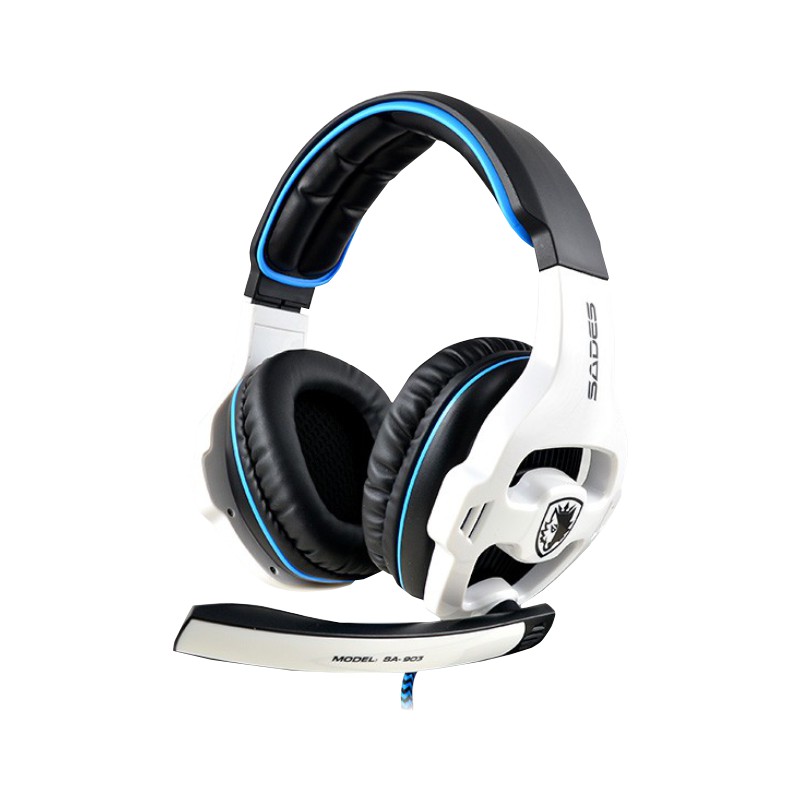 Sades SA-903 White - Original Garansi Resmi - Headset Gaming Headphone